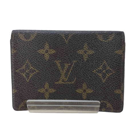 ルイヴィトン LOUIS VUITTON 80S 87年製 OLD Portefeuille 2 Cartes Vertical Monogram ポルト2カルトヴェルティカル モノグラム レザー カード パス ケース レディース