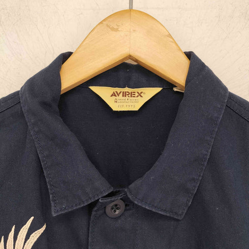 アヴィレックス AVIREX 富士鷹 刺繍 ミリタリーシャツ メンズ JPN:L