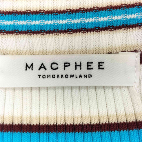 マカフィー MACPHEE コットンリブ クルーネックプルオーバー レディース JPN:S