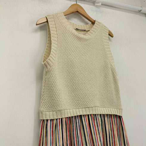 ザラ ZARA ニットベストドッキングワンピース レディース JPN:M