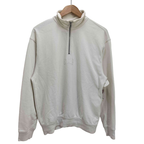 ギャップ Gap 24SS ロゴプリント ハーフジップ スウェット メンズ import:S