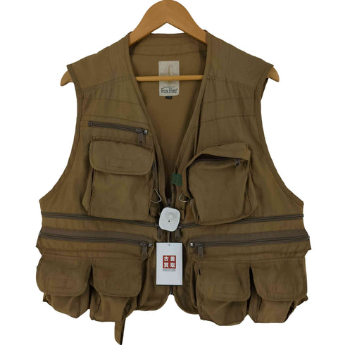 フォックスファイヤー foxfire 80-90s ゴールデンスプルースタグ フィッシングベスト メンズ XL