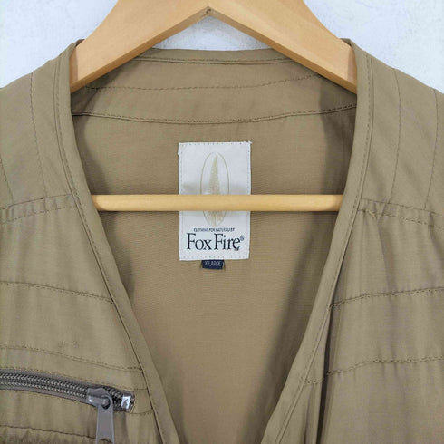 フォックスファイヤー foxfire 80-90s ゴールデンスプルースタグ フィッシングベスト メンズ XL