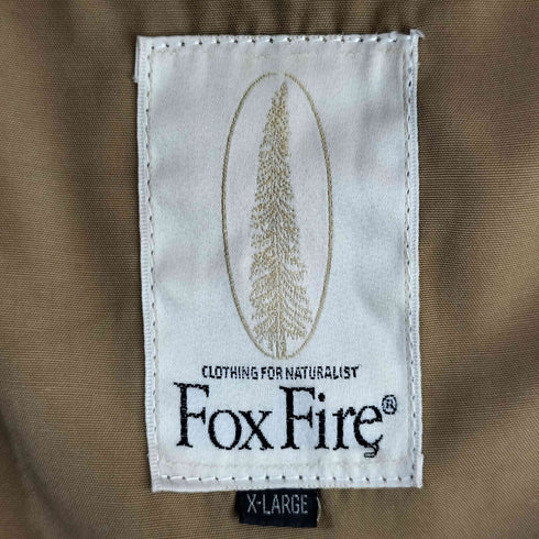 フォックスファイヤー foxfire 80-90s ゴールデンスプルースタグ フィッシングベスト メンズ XL