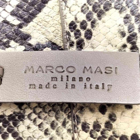マルコマージ MARCO MASI レザー パイソン 巾着バッグ レディース