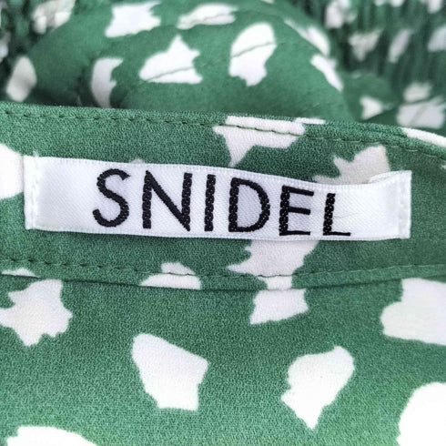 スナイデル snidel デコルテオープンドットプリントワンピ レディース JPN:0