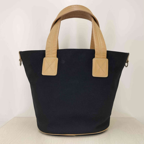 バーバリーブルーレーベル BURBERRY BLUE LABEL ホース刺繍 裏地チェック レザーハンドル トートバッグ バケツバッグ レディース