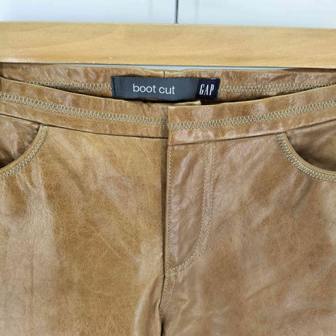 ギャップ Gap 00s old boot cut レザーパンツ レディース JPN:2