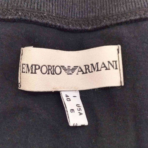 エンポリオアルマーニ EMPORIO ARMANI ロゴパッチ S/S クロップド Tシャツ レディース US 6