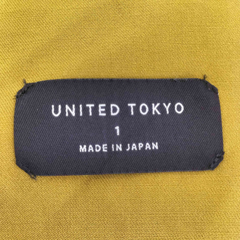 ユナイテッドトウキョウ UNITED TOKYO ワンタックストレートワイドパンツ レディース JPN:1