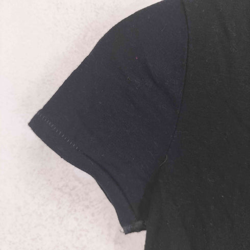 アメリカンイーグル AMERICAN EAGLE スパンコール&プリント VネックTシャツ Y2K レディース JPN:XS