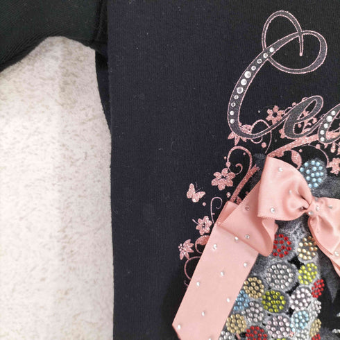 セシルマクビー CECIL McBEE y2k ラインストーン Tシャツ レディース JPN:M