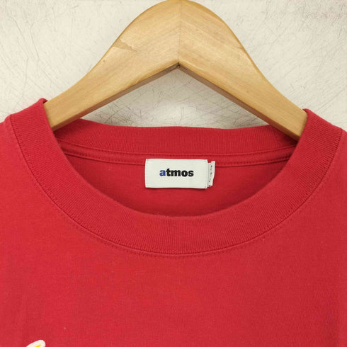アトモス atmos Flocky Print T-shirt RED フロッキー プリント Tシャツ メンズ JPN:M