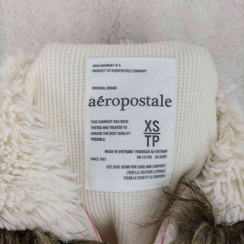 エアロポステール AEROPOSTALE y2k ファー ジップパーカー レディース JPN:XS