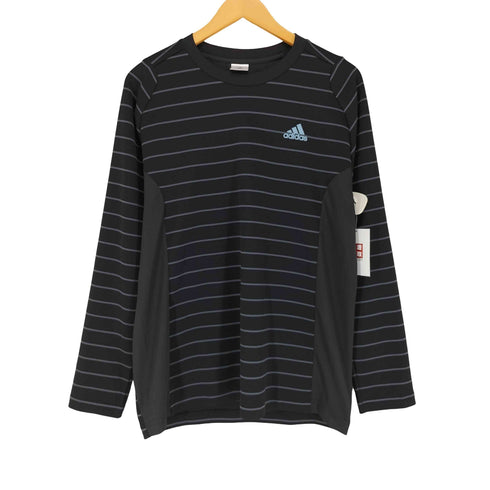 アディダス adidas パフォーマンスロゴ ボーダー L/S トレーニングシャツ メンズ O
