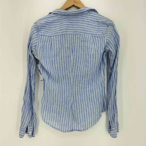 フランクアンドアイリーン Frank&Eileen BALLY リネン ストライプ シャツ レディース JPN:XS