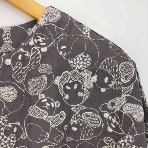 マーブルシュッド Marble Sud coro coro panda PO パンダ刺繍 プルオーバー 半袖ブラウス レディース FREE