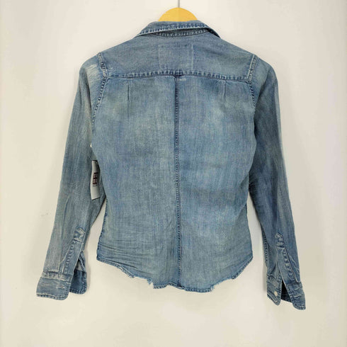 フランクアンドアイリーン Frank&Eileen BALLY デニム ダメージ シャツ レディース XXS