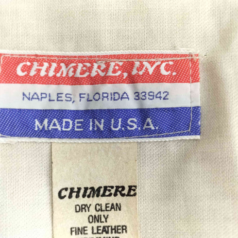 CHIMERE INC 80s スウェードパッチ ジップアップカーディガン メンズ M