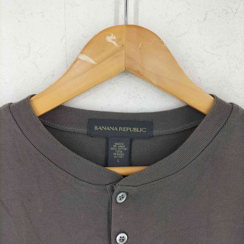 バナナリパブリック BANANA REPUBLIC 90-00s ヘンリーネックカットソー Y2K メンズ L