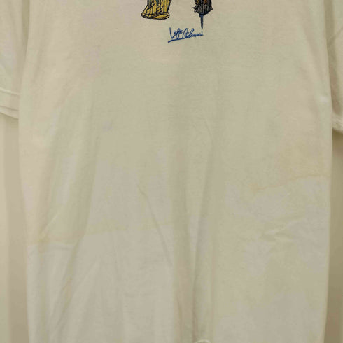 レフトアローン LEFT ALONE アートプリント クルーネック Tシャツ メンズ JPN:L