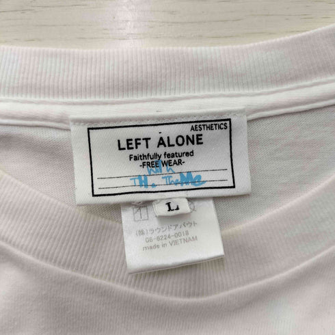 レフトアローン LEFT ALONE アートプリント クルーネック Tシャツ メンズ JPN:L