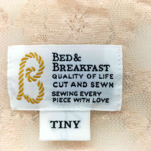 ベットアンドブレックファスト BED&BREAKFAST 総レース ボートネック カットソー レディース