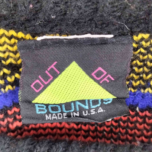 OUT OF BOUNDS USA製 総柄 ニット メンズ import:L