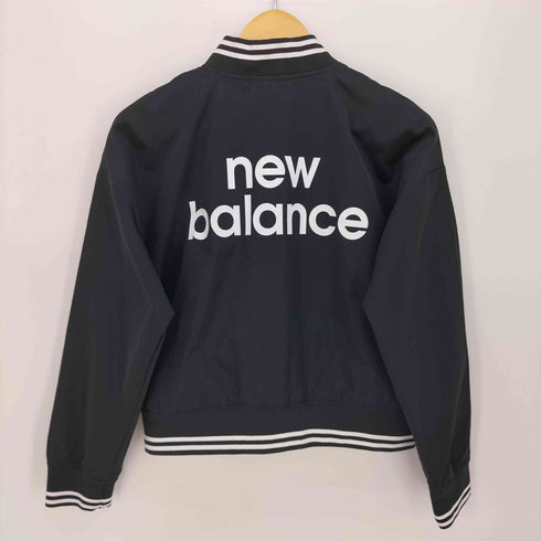 ニューバランス NEW BALANCE ロゴプリント スナップボタン クロップド ブルゾンジャケット レディース import:M