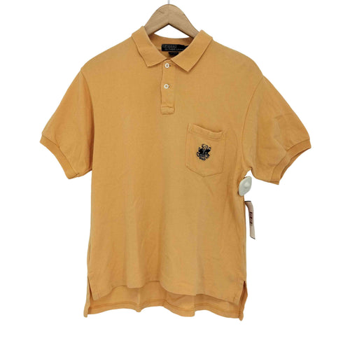 ポロバイラルフローレン Polo by RALPH LAUREN MADE IN USA ポロベアー刺繍 鹿の子ポロシャツ メンズ M