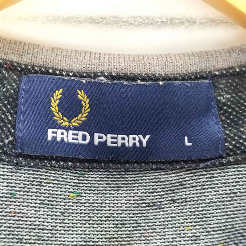 フレッドペリー FRED PERRY ロゴ刺繍 S/S ネップ ポロシャツ メンズ import:L