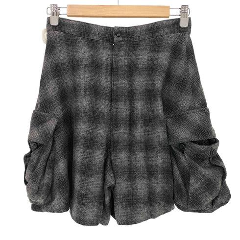 ズッカ ZUCCa USA製 チェック柄 キュロット ウール ショートパンツ レディース S