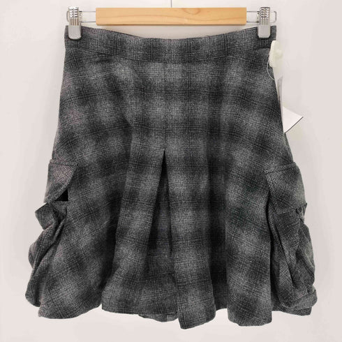 ズッカ ZUCCa USA製 チェック柄 キュロット ウール ショートパンツ レディース S
