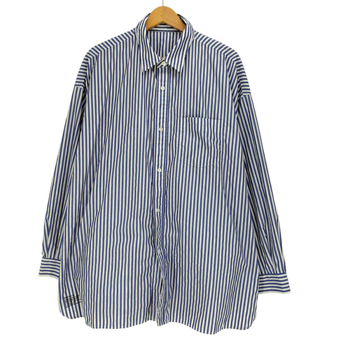 フレッシュサービス Fresh Service CORPORATE BLUE STRIPE REGULAR COLLAR SHIRT メンズ FREE