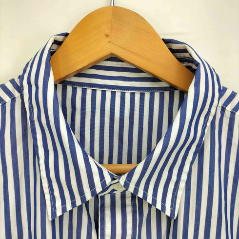 フレッシュサービス Fresh Service CORPORATE BLUE STRIPE REGULAR COLLAR SHIRT メンズ FREE