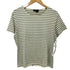 バナナリパブリック BANANA REPUBLIC 90s USA製 ナイロンストレッチ ボーダー S/S Tシャツ レディース import:L