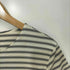 バナナリパブリック BANANA REPUBLIC 90s USA製 ナイロンストレッチ ボーダー S/S Tシャツ レディース import:L