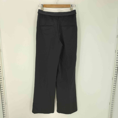 ザラ ZARA トップステッチ フォールドオーバー ウエスト パンツ レディース XS
