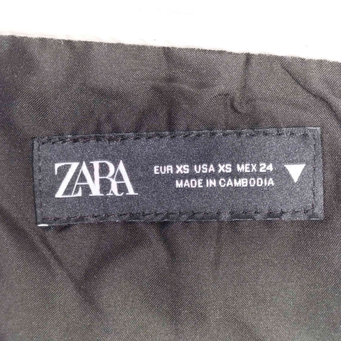 ザラ ZARA トップステッチ フォールドオーバー ウエスト パンツ レディース XS