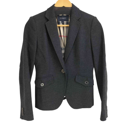 バーバリーロンドン BURBERRY LONDON 裏地ノバチェック ウールテーラードジャケット レディース JPN:38