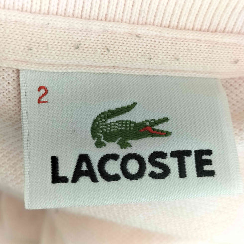 ラコステ LACOSTE ワンポイント ロゴ刺繍 鹿の子 長袖ポロシャツ メンズ JPN:2