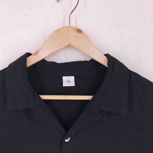 FRONT11201 レーヨン開襟ボックスシャツ メンズ JPN:XL