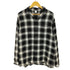 FRONT11201 オンブレチェック レーヨン開襟ボックスシャツ メンズ JPN:XL