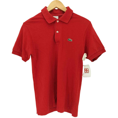 ラコステ LACOSTE ワンポイント ロゴ刺繍 鹿の子 半袖ポロシャツ メンズ JPN:2