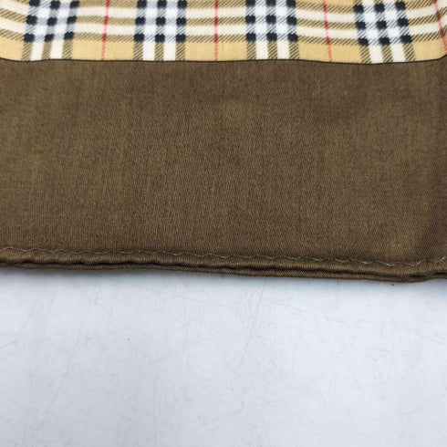 バーバリーズ BURBERRYS ロゴ刺繍 ノバチェック スカーフ ハンカチ レディース
