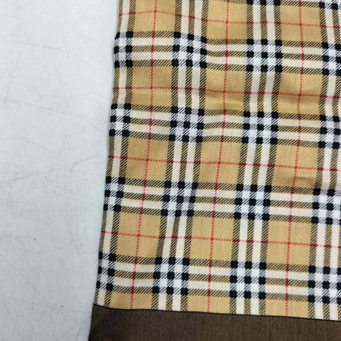バーバリーズ BURBERRYS ロゴ刺繍 ノバチェック スカーフ ハンカチ レディース