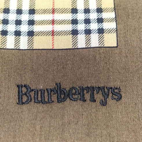 バーバリーズ BURBERRYS ロゴ刺繍 ノバチェック スカーフ ハンカチ レディース