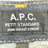 アーペーセー A.P.C. PETIT STANDARD JEAN DROIT ETROIT ボタンフライ 赤耳 セルビッジデニム メンズ 28