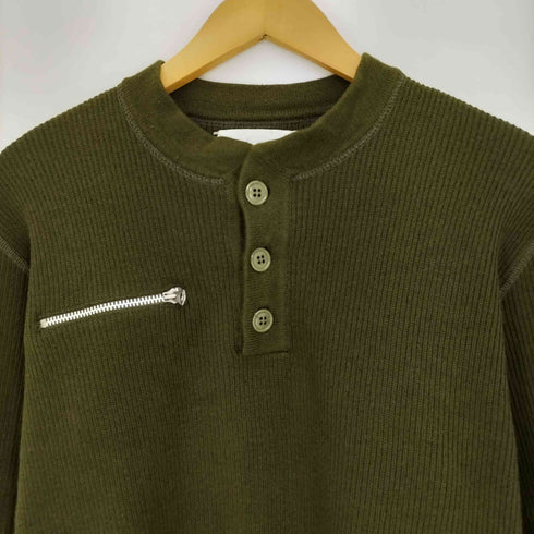 ダブルタップス WTAPS スターパッチ ジップポケット ウール ヘンリーネック ニット メンズ JPN:3