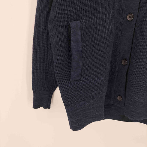 クラネ CLANE BUSTIER SET KNIT CARDIGAN - NAVY - カーディガン ショートビスチェ セット レディース JPN:1